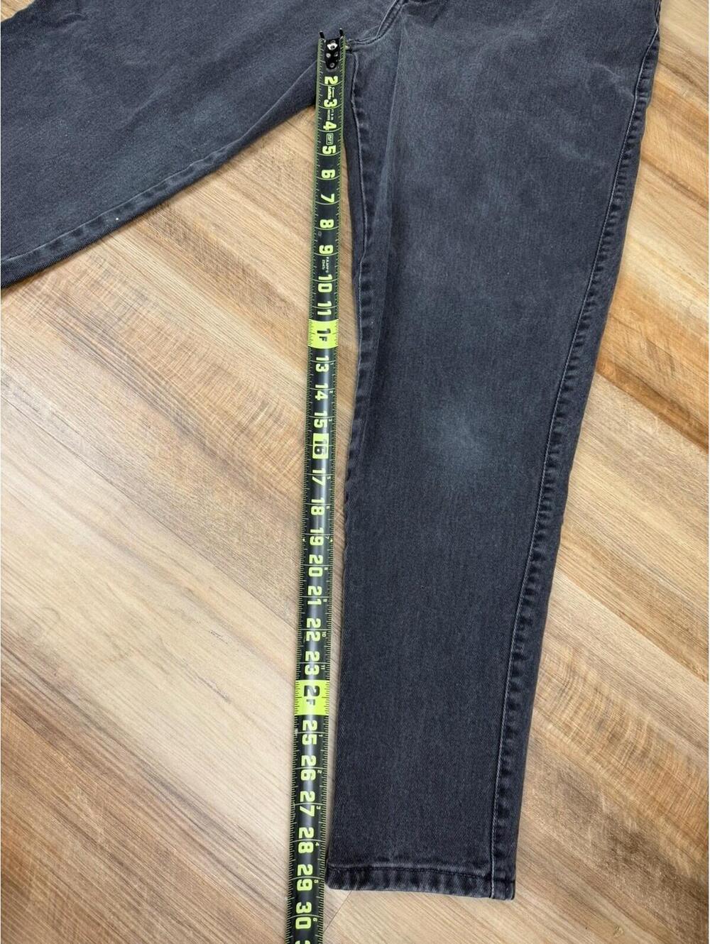 Sasson Vintage 80s High Waist Black Denim Mom Jeans Women's Size 17 / 18 Average - Picture 6 of 7